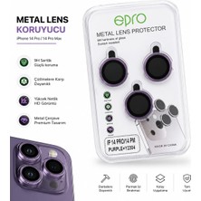 Epro 14 Pro / 14 Pro Max Kamera Lens Koruyucu Mor