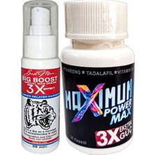 Kentex Maxsize 50 ml Erkeğe Krem + Maximum Power Max White 30LU Katılık&en-Boy-Çap Bakım Seti