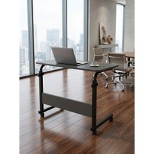 Homedora Royal Modern Yükseklik Ayarlı Çalışma Masası - (Tekerli) 80X40