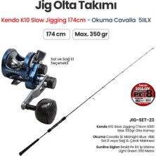 Kendo K10 Slow Jigging 174CM - Okuma Cavalla  5ıılx - Jig Olta Takımı 23