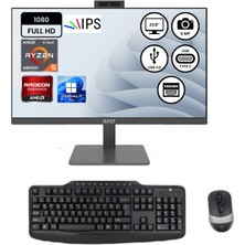 Axer AM24R5 AMD R5 6600H 8GBDDR5-512GBSSD 23.8" Win11Pro AIO Masaüstü Bilgisayar