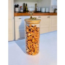 Belirtilmemiş Yenigeldi (9X20 Cm) 2 Adet Parlak Şeffaf Renk Geyikli Cam Saklama Kabı Geyik Başlı Y-532,ŞEFFAF