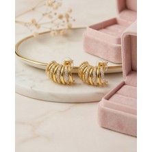 Lyra Helix Gold Vip Çoklu Hafif Kadın Küpe
