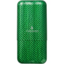 Firebird Yeşil Karbon Desenli Üçlü Puro Kılıfı TRM4008