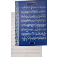 Mikasso Müzik Defteri A4 40 Yaprak Plastik Kapak 1 Adet Sol Anahtarlı Pp Kapak Müzik Defteri 21X29.7 cm 12 S