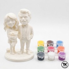 TK 3D Studio Kişiye Özel Fotoğraftan 3D Baskı Figür | Özel Hediye | Boyama Kiti