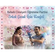 Gemar Konfeti Cinsiyet Belirleme Baby Shower - Erkek