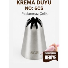 Van Vleck Paslanmaz Çelik Krema Duyu No: 6cs Büyük Boy – Pasta, Cupcake ve Tatlı Süsleme Ucu