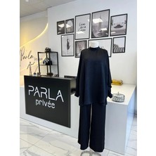 Otto Desigen Omuzdan Düğmeli Pantolonlu Tunik Takım