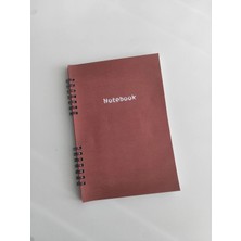 Mikasso Kareli Defter, Not Defteri, Okul Defteri Sert Spiralli Kareli 40 Yaprak Orta Boy Kahverengi Not Deft