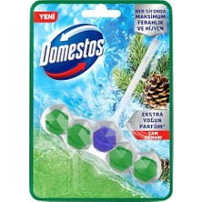 MarkEntegra Domestos Wc Blok 5'li Güç Tuvalet Bloğu Çam Ferahlığı Maksimum Hijyen 50 G