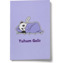 Mikasso Panda Serisi - Yuhum Gelir Mini Defter Karton Düz Çizgili Küçük Boy Çok Renkli Konsept Defterler A6