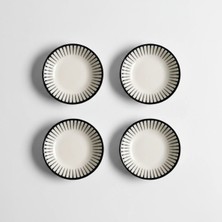 Qua Home Aspen 4'lü Çizgili Servis Kasesi 11 cm