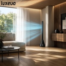 Luxeva Nexa Black Slim Tower Bladeless (Pervanesiz) Turboşarj Soğutucu Vantilatör Fan