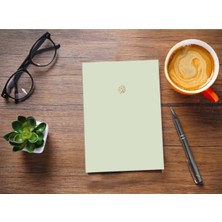 Mikasso Pastel Defter Yeşil 9 cm x 14 cm Karton Düz Çizgisiz Küçük Boy Yeşil Konsept Defterler A6 32 Yaprak