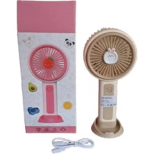 Belirtilmemiş Sevimli Figürlü Telefon Standlı Taşınabilir Mini Fan