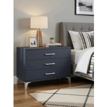 Arges Şifonyer 3 Çekmeceli 88X30X64 Antrasit-Antrasit