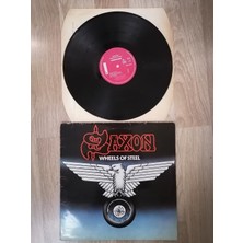 Plakperest Saxon - Wheels Of Steel  - 1980 Fransa Basım Lp Albüm