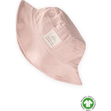 Cigit Müslin Fötr Şapka 2-8 Yaş Pudra Pembe