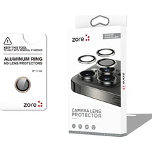 One Depot Only For Quality Life iPhone 17 Air Cl-12 Premium Safir Parmak Izi Bırakmayan Anti-Reflective Kamera Lens Koruyucu