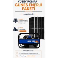 Hegel 4 Panelli Yüzelsel Pompa Güneş Enerji Paket