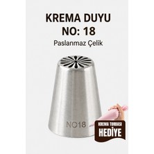 Van Vleck Paslanmaz Çelik Rus Duyu No: 18 – Krema Sıkma Ucu, Pasta, Cupcake ve Çiçek Süsleme Duyusu