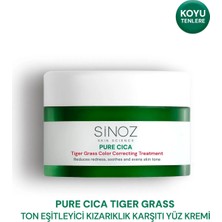 Sinoz Pure Cica Tiger Grass Anında Ton Eşitleyici Onarıcı Yüz Bakım Kremi 15 ml
