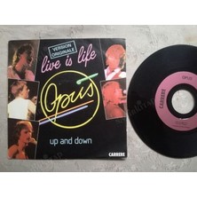 Plakperest Opus - Lıve Is Lıfe - 1984 Fransa  Basım 45 Lik Plak