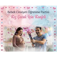 Gemar Konfeti Cinsiyet Belirleme Baby Shower -Kız Bebek