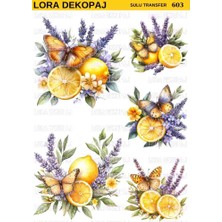 Lora Dekopaj Sulu Transfer Kağıdı - 603 25X35 cm