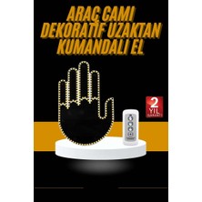 Uzaktan Kumandalı Araba Parmak Hareketi Işığı Parmak Işığı LED Araba Arka Pencere
