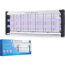 Hadron HDX9302 Elektrikli Sinek Öldürücü Cihaz 40W 65 cm Floresan Abs Siyah Beyaz