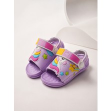 Yonca Outlet Çocuk Eva Kaydırmaz Hafif Günlük Yazlık Plaj Havuz Terliği Erkek ve Kız Çocuk