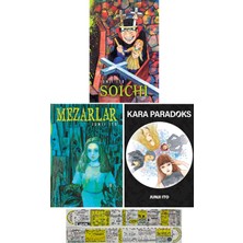 Kayıp Kıta Yayınları Soichi - Mezarlar - Kara Paradoks 3'lü Manga Seti Junji Ito (Manga Ayracı ve Özel Cetvel Hediyeli)