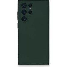 Aydogan's Ayd Samsung Galaxy S24 Ultra Kılıf Nano Içi Kadife Silikon - Koyu Yeşil