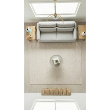 Halı Special Epica Sisal Kilim-Krem-Dekoratif-Salon,oturma Odası,koridor-Halı–robot Süpürge-Özel Ölçü-Modern
