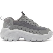 Caterpillar Erkek Gri Intruder Essential Bağcıklı Kalın Tabanlı Deri Sneaker 015M101412