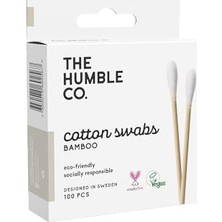 Esranın Dünyası Humble Brush Bamboo Cotton SWABS%100 Ekolojik Kulak Çubuğu 100 Adet White
