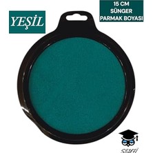 Esranın Dünyası Seyfikirtasiye 15 cm Sünger Parmak Boyası, Yeşil, Baskı Boyası