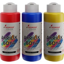 Esranın Dünyası Kırmızı, Mavi, Sarı Akrilik Boya 3'lü Set 3X120 ml