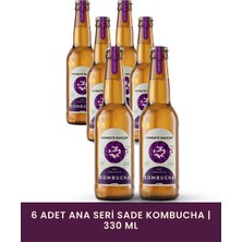Fermente Bahçem Sade 6'lı Kombucha Paket x 330 ml