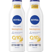 MarkEntegra Nıvea Sıkılaştırıcı Vücut Losyonu Q10 Vitamin C 250ML X2 Adet,48 Saat Nemlendirme,10 Günde Sıkılaş