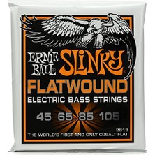 Esranın Dünyası Ernie Ball Hybrid Slinky Flatwound Elektrik Bas Telleri, Ölçü 45-105