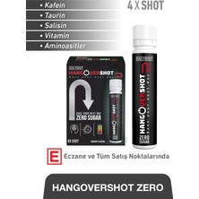 Hangover Shot HangoverShot Zero Kafein, Taurin, Vitamin ve Aminoasitler İçeren Gıda Takviyesi Şekersiz – 4 Shot