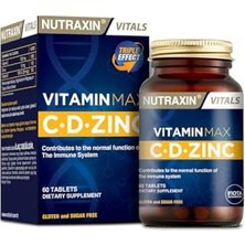 Esranın Dünyası Nutraxin Vitamin Max C-D-Zinc 60 Tablet