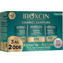 Esranın Dünyası Bioxcin Keratin & Argan Onarıcı Bakım Şampuan 300 ml 3 Al 2 Öde - Yıpranmış ve Hassas Saçlar