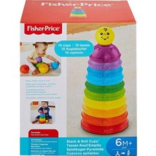 Esranın Dünyası Fisher-Price Numaralı Kaplar Fisher-Price Numaralı Kaplar, Iç Içe Geçebilir 10 Renkli Kap, 5 Adet Topa Dönüşür W4472 W4472