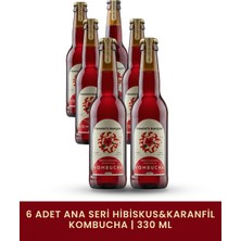Fermente Bahçem Hibiskus&karanfil 6'lı Kombucha Paket x 330 ml