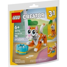 Esranın Dünyası LEGO Creator Turuncu Kedi 30714 – 6 Yaş ve Üzeri Kız ve Erkek Çocuklar Için Timsaha ve Yuvası, 2 Yumurtası Olan 1 Baykuşa Dönüşebilen Yaratıcı Oyuncak Yapım Seti, Doğum Günü Hediyesi Fikri (79 Parça)