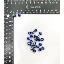 Esranın Dünyası Nazar Boncuğu (100 Adet Akrilik) (8 Mm)